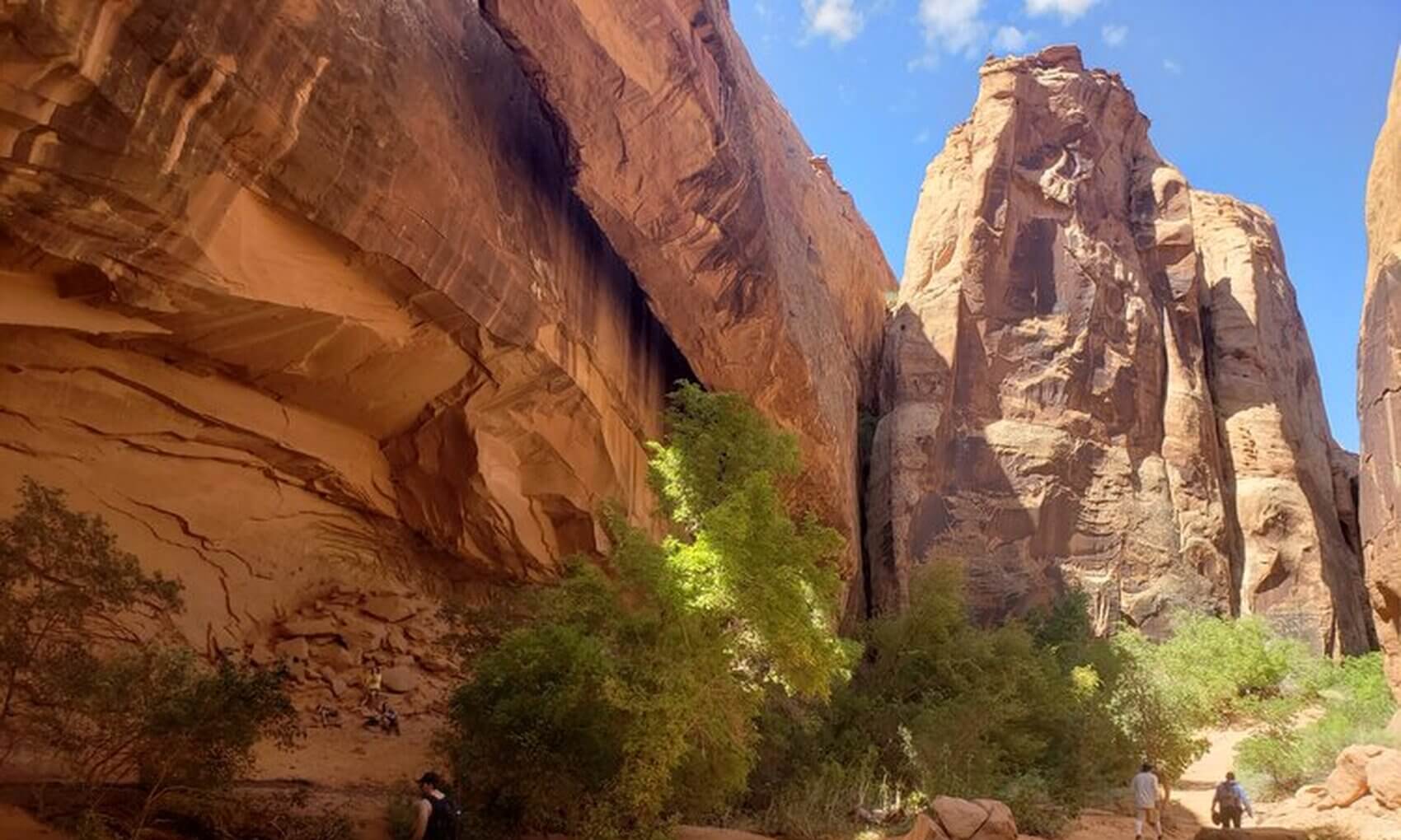 Rachel and her brother enjoyed hiking through sandstone passages in Arches National Park and the greater Moab area